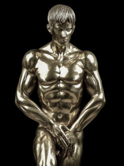 Adonis<span> - </span>Silver - bronze sculpture