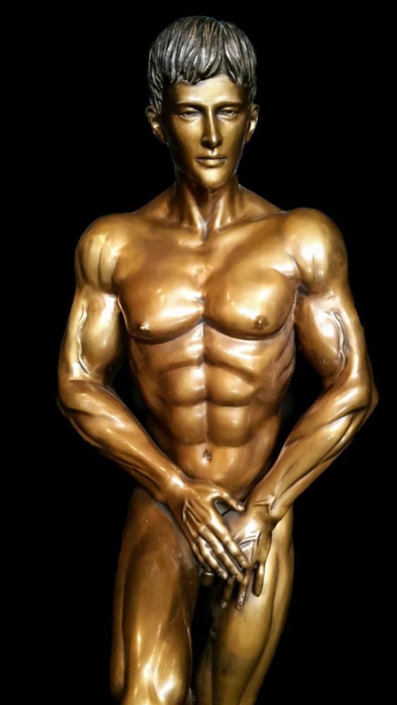 Adonis - Marrón - Escultura de bronce