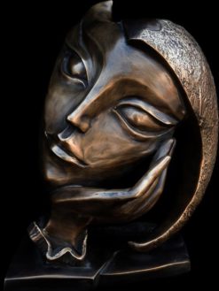 Harlekin Maske<span> - </span>Braun - Kunst