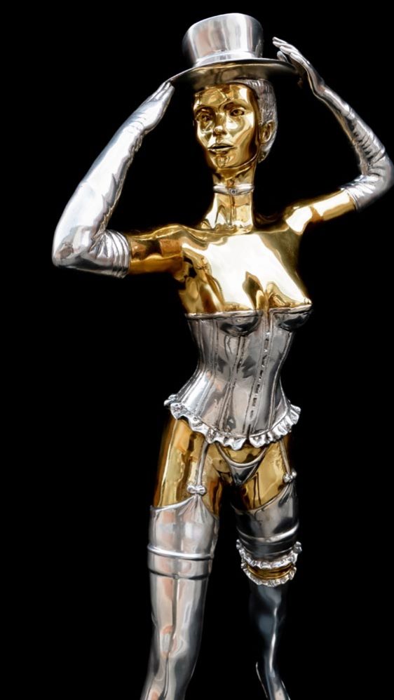 Bailarina del espectáculo - Oro/Plata - Figura