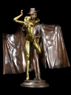 Das Phantom der Oper<span> - </span>Gold/Braun - Bronzeskulptur